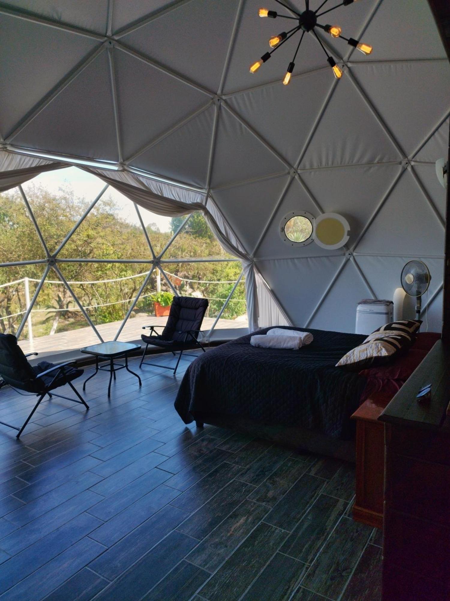 El Gato Glamping con vista a prismas basálticos Huasca de Ocampo Exterior foto