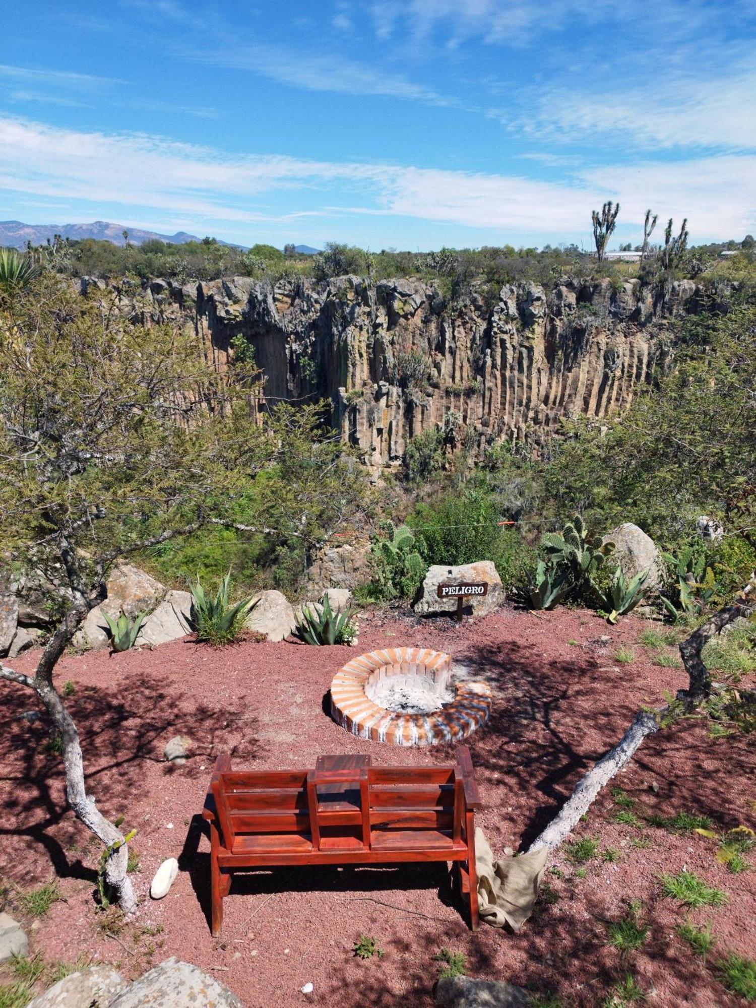 El Gato Glamping con vista a prismas basálticos Huasca de Ocampo Exterior foto