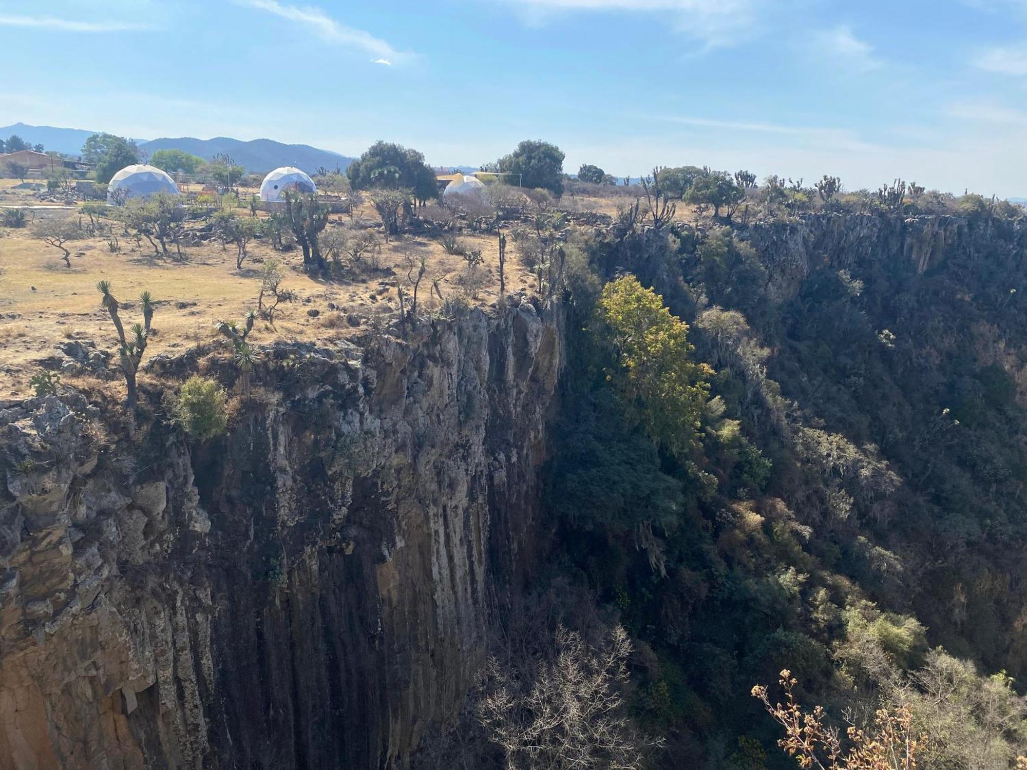 El Gato Glamping con vista a prismas basálticos Huasca de Ocampo Exterior foto