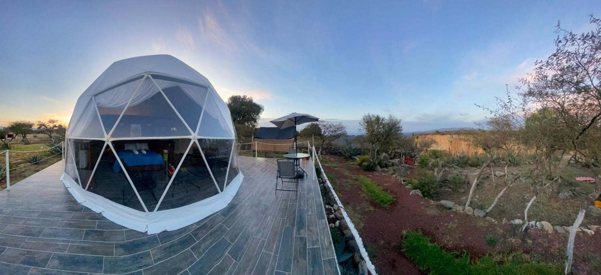 El Gato Glamping con vista a prismas basálticos Huasca de Ocampo Exterior foto