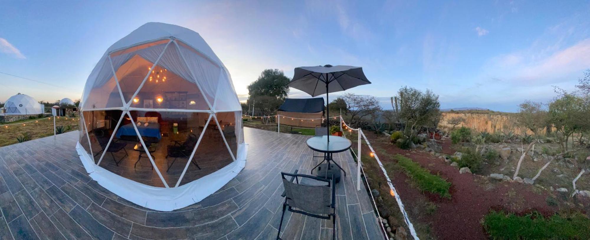 El Gato Glamping con vista a prismas basálticos Huasca de Ocampo Exterior foto