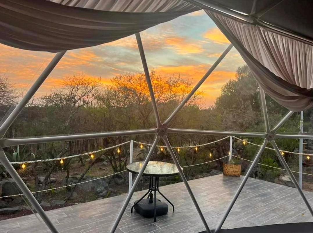 El Gato Glamping con vista a prismas basálticos Huasca de Ocampo Exterior foto