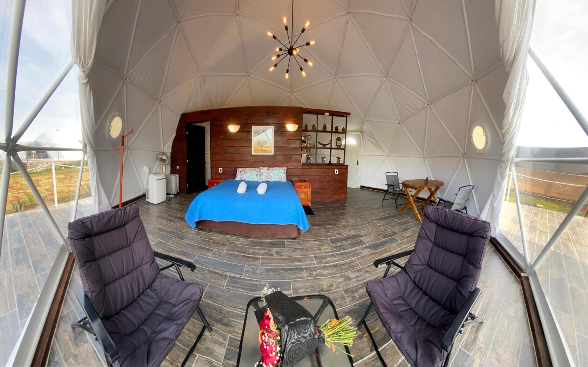 El Gato Glamping con vista a prismas basálticos Huasca de Ocampo Exterior foto