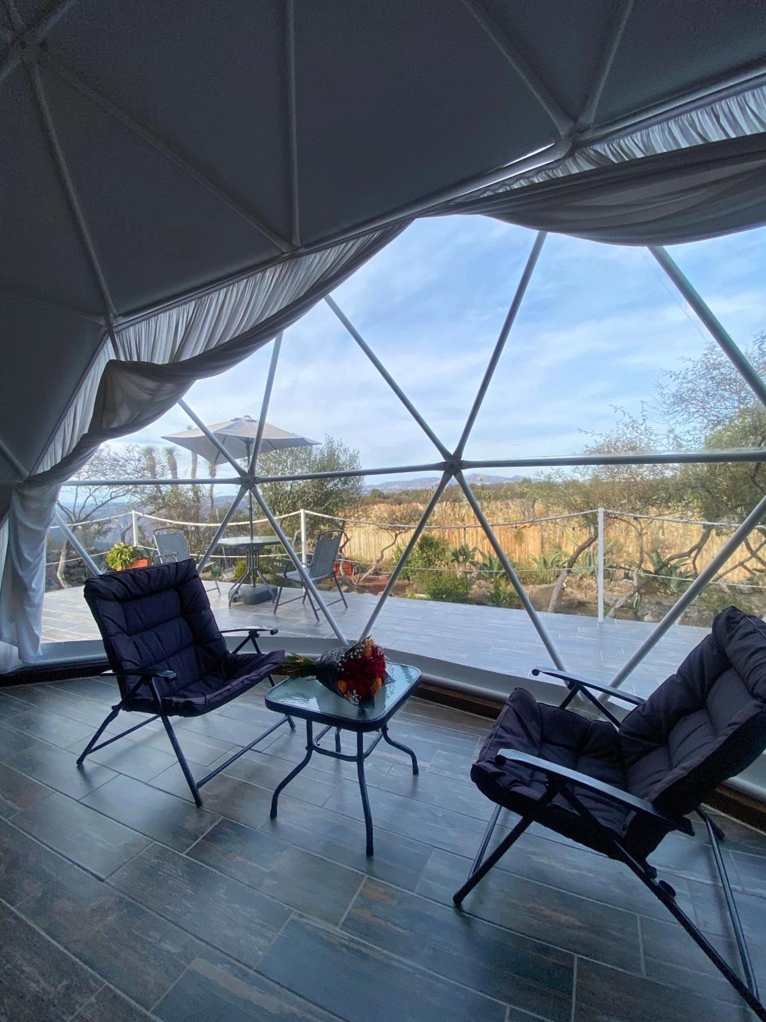 El Gato Glamping con vista a prismas basálticos Huasca de Ocampo Exterior foto