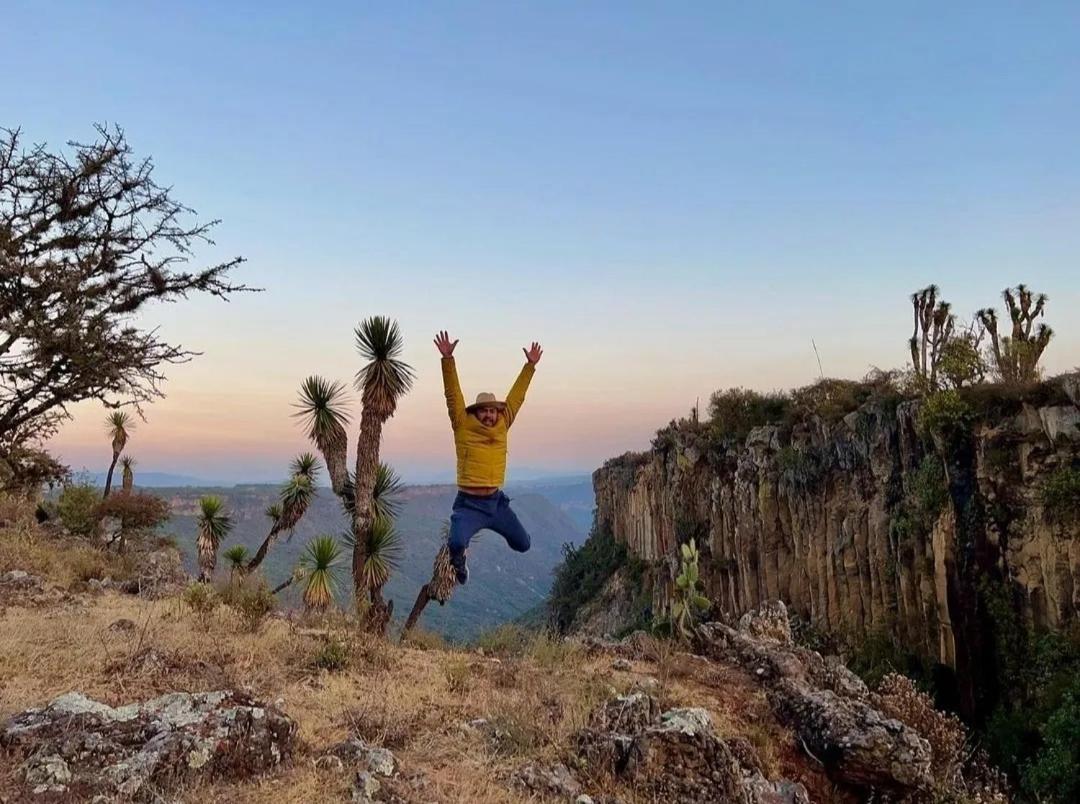 El Gato Glamping con vista a prismas basálticos Huasca de Ocampo Exterior foto