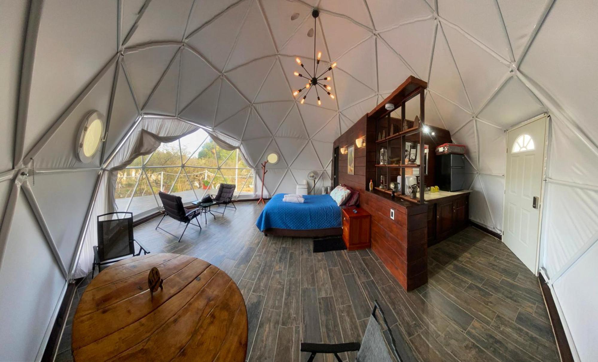 El Gato Glamping con vista a prismas basálticos Huasca de Ocampo Exterior foto