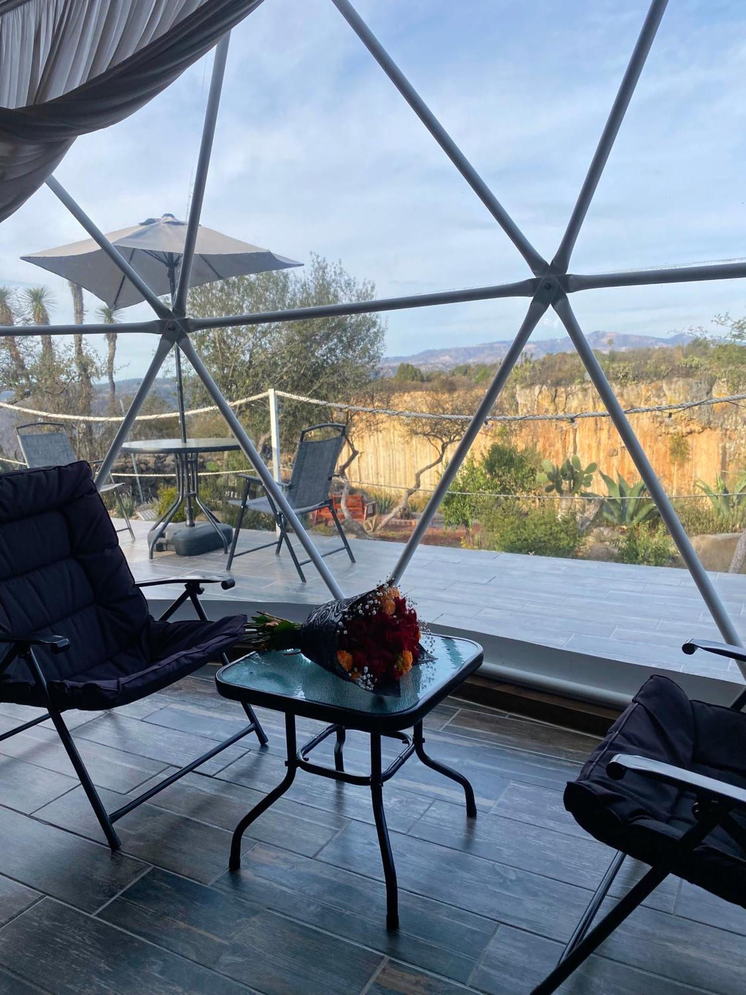 El Gato Glamping con vista a prismas basálticos Huasca de Ocampo Exterior foto