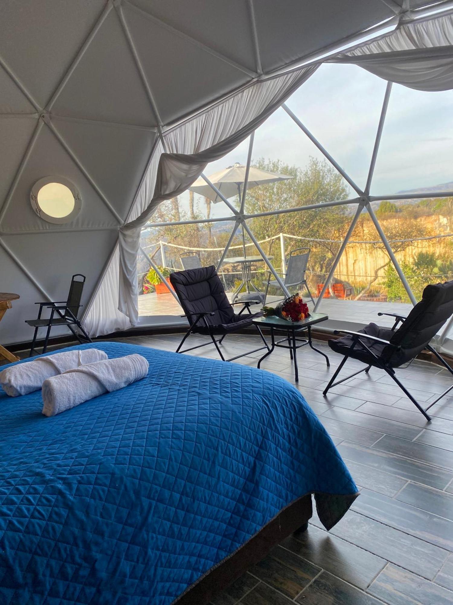 El Gato Glamping con vista a prismas basálticos Huasca de Ocampo Exterior foto