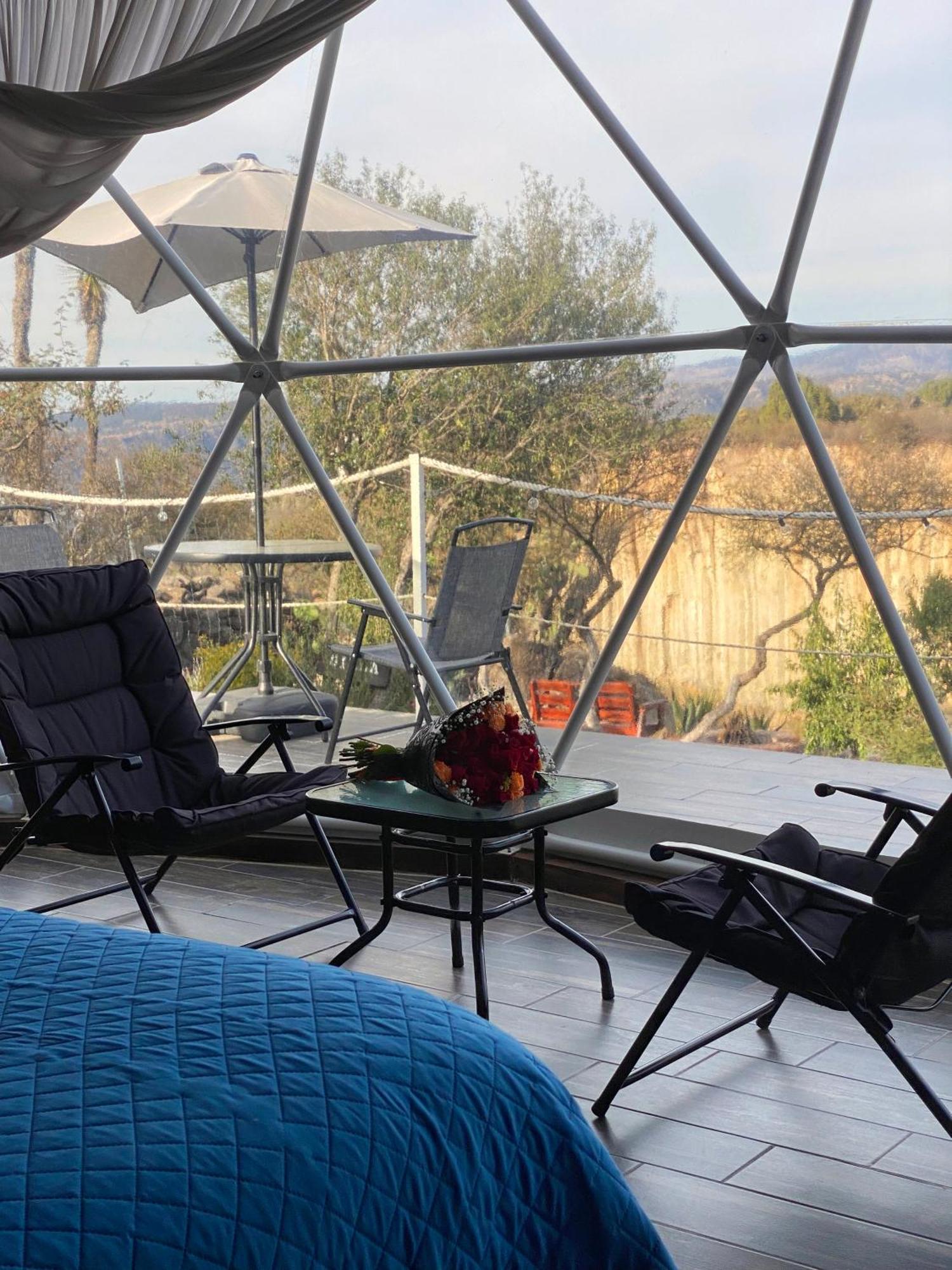 El Gato Glamping con vista a prismas basálticos Huasca de Ocampo Exterior foto