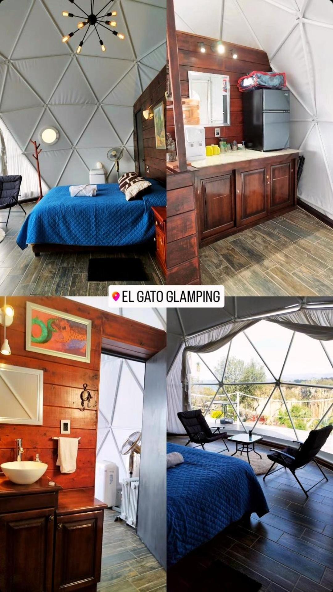 El Gato Glamping con vista a prismas basálticos Huasca de Ocampo Exterior foto