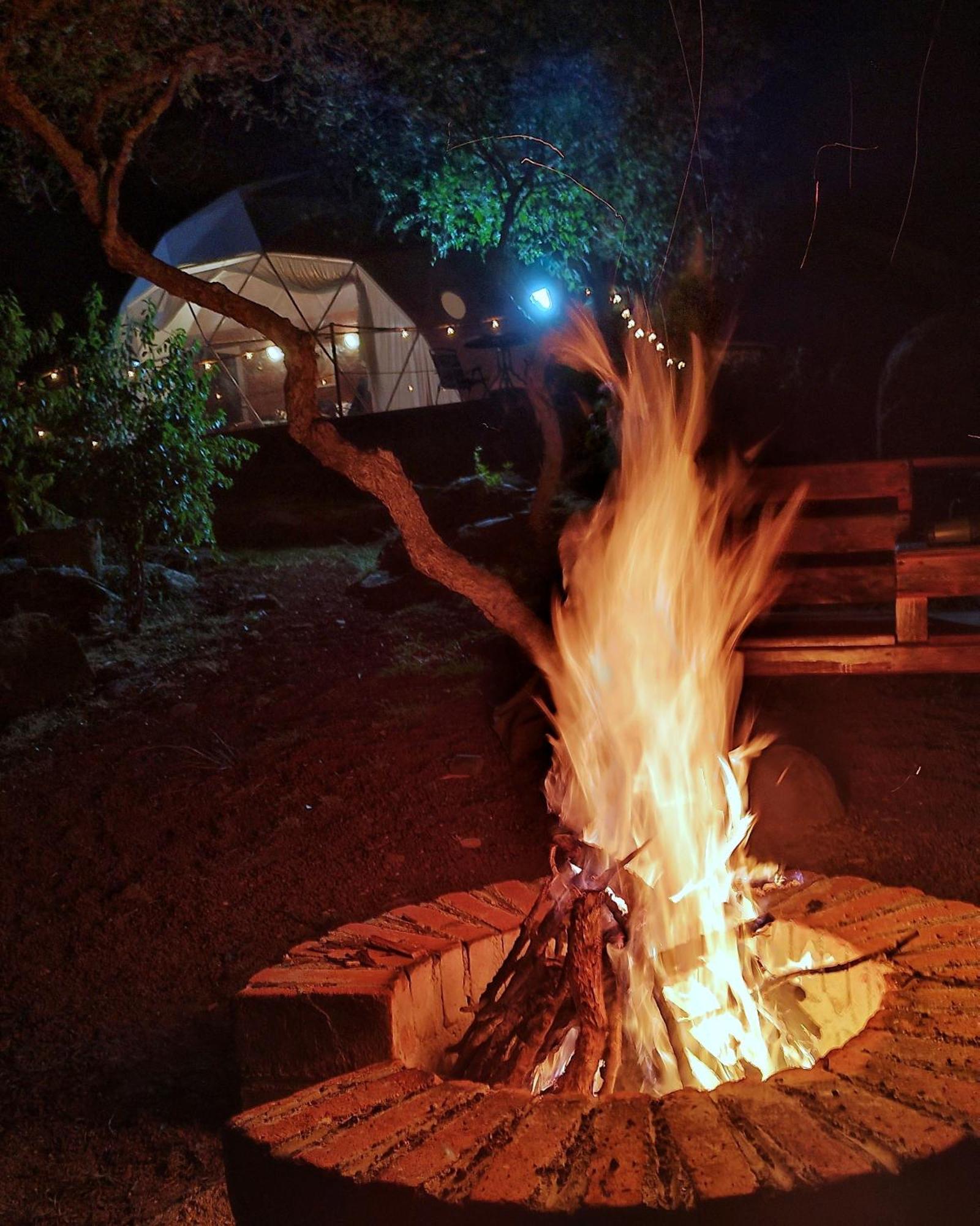 El Gato Glamping con vista a prismas basálticos Huasca de Ocampo Exterior foto