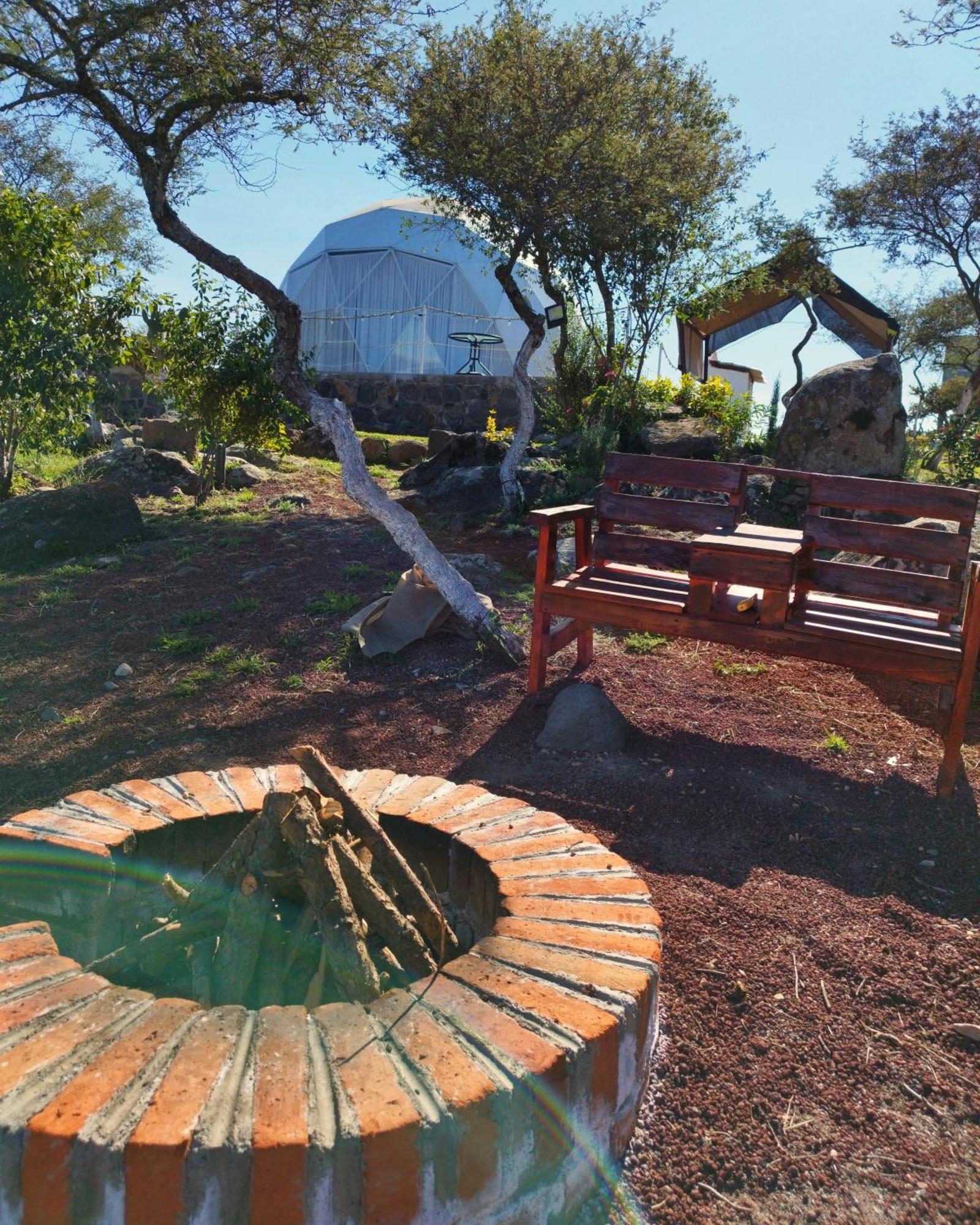 El Gato Glamping con vista a prismas basálticos Huasca de Ocampo Exterior foto